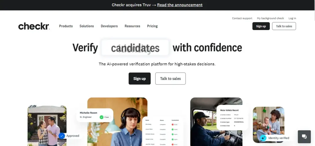 Employerschoice-checkr screen